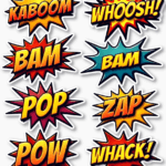 SFX / Comic Words - Sticker Sheet v13